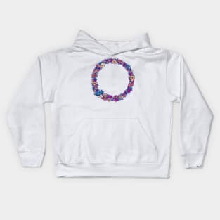 Ring of flowers Kids Hoodie